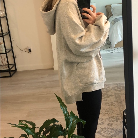 Free People Grey Oversized Pullover - Picture 6 of 6